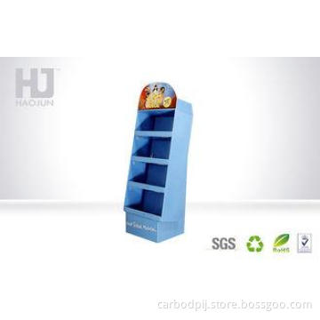 Foldable POP Corrugated Cardboard Pallet Display For Studen